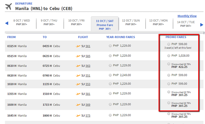 Cebu Pacific Piso Fare 2014