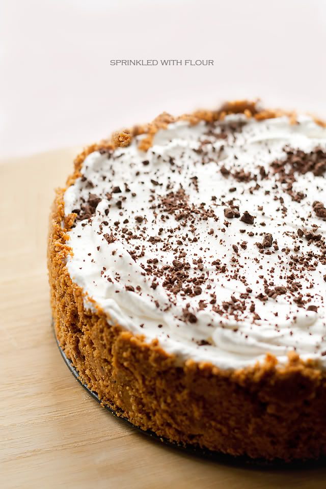 Banoffee Surprise Pie Sprinkled with Flour