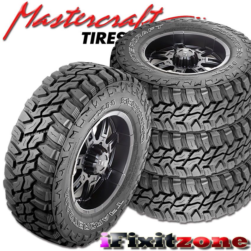 4 Mastercraft Courser MXT 315/75R16 127Q Mud Terrain Tires Load E 10