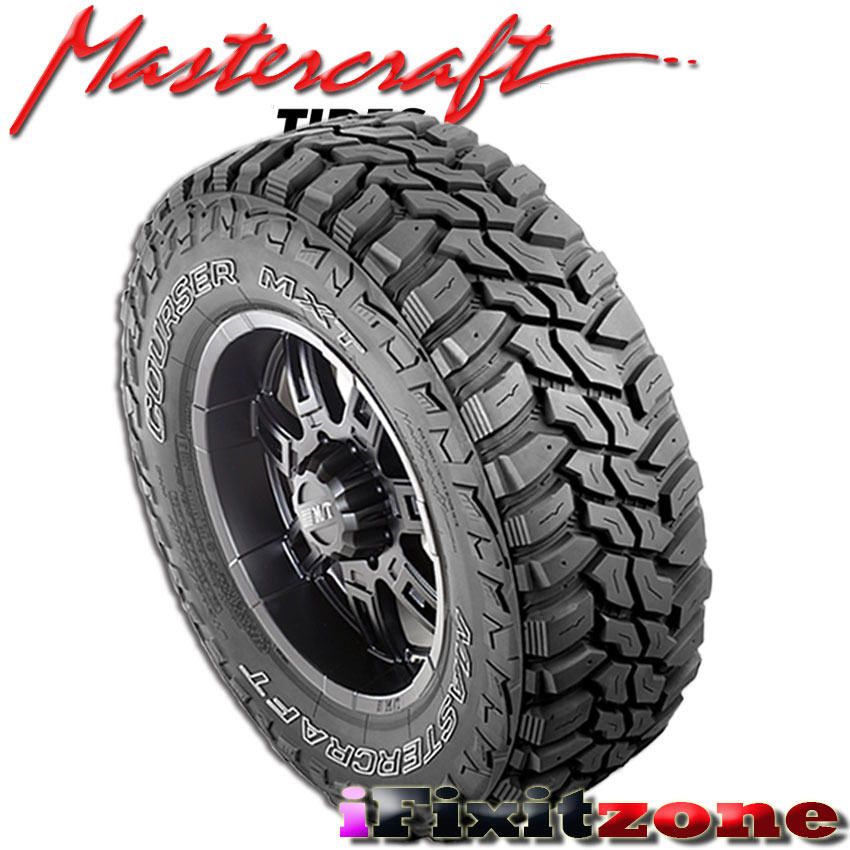 4 Mastercraft Courser MXT 305/70R18 126Q Mud Terrain Tires Load E 10 4 Mastercraft Courser MXT 305/70R18 126Q Mud Terrain Tires Load E 10