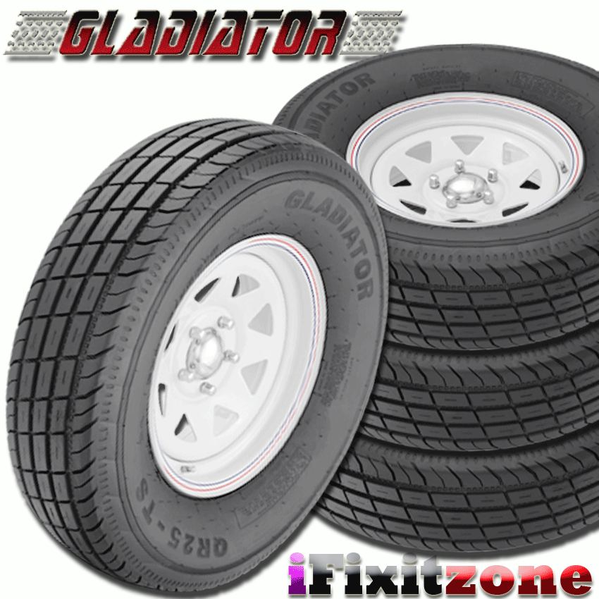 4 Gladiator QR-25 235/85R16 128/124 Trailer Tires Load G 14 Ply 235/85/16 New | eBay Gladiator Qr25 Ts 235 85r16 Trailer Tires