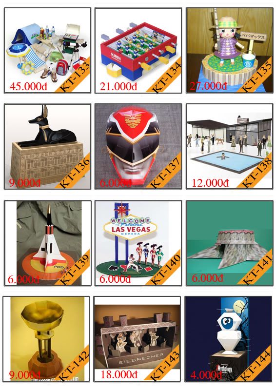 Bán mô hình giấy 3D chưa thành phẩm với 3,000 mẫu. - 11