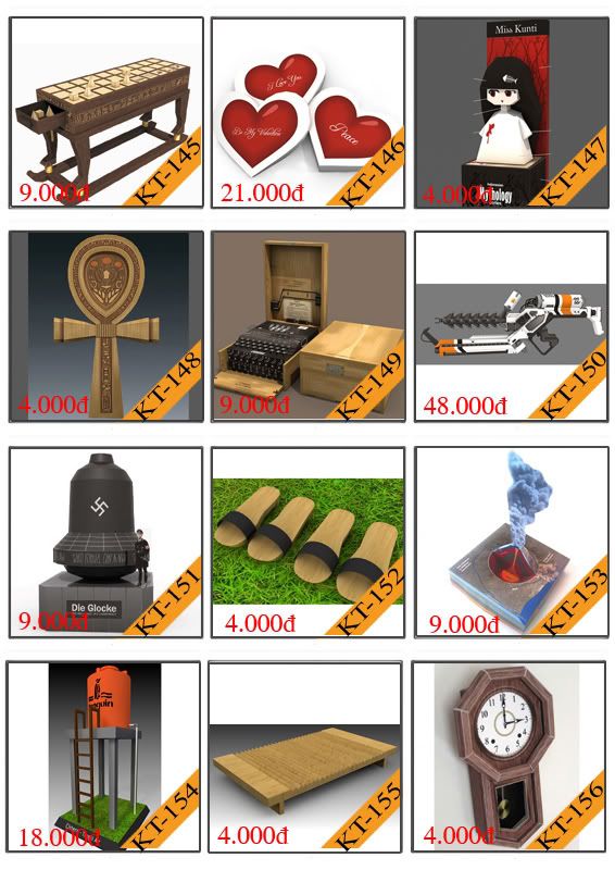 Bán mô hình giấy 3D chưa thành phẩm với 3,000 mẫu. - 12