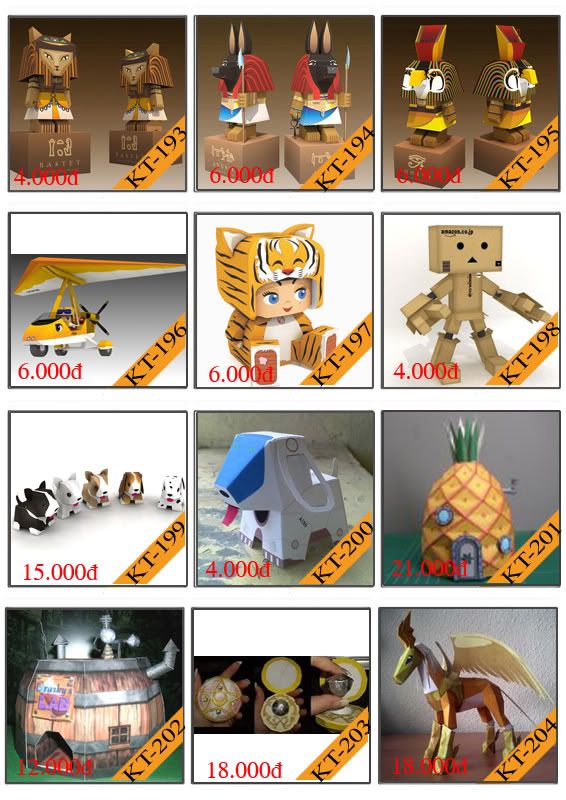 Bán mô hình giấy 3D chưa thành phẩm với 3,000 mẫu. - 16