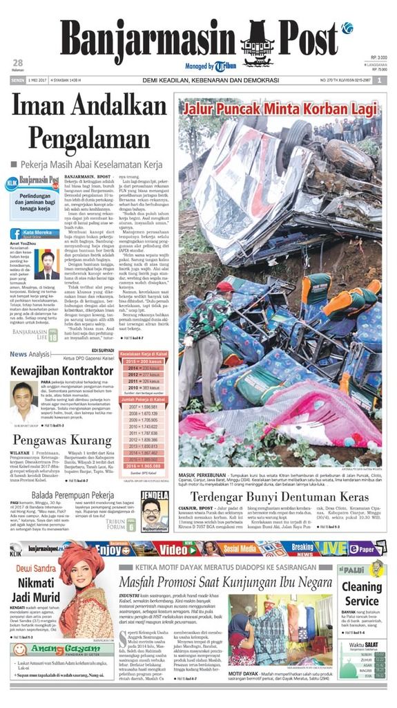 BPost edisi Senin (1/5/2017)