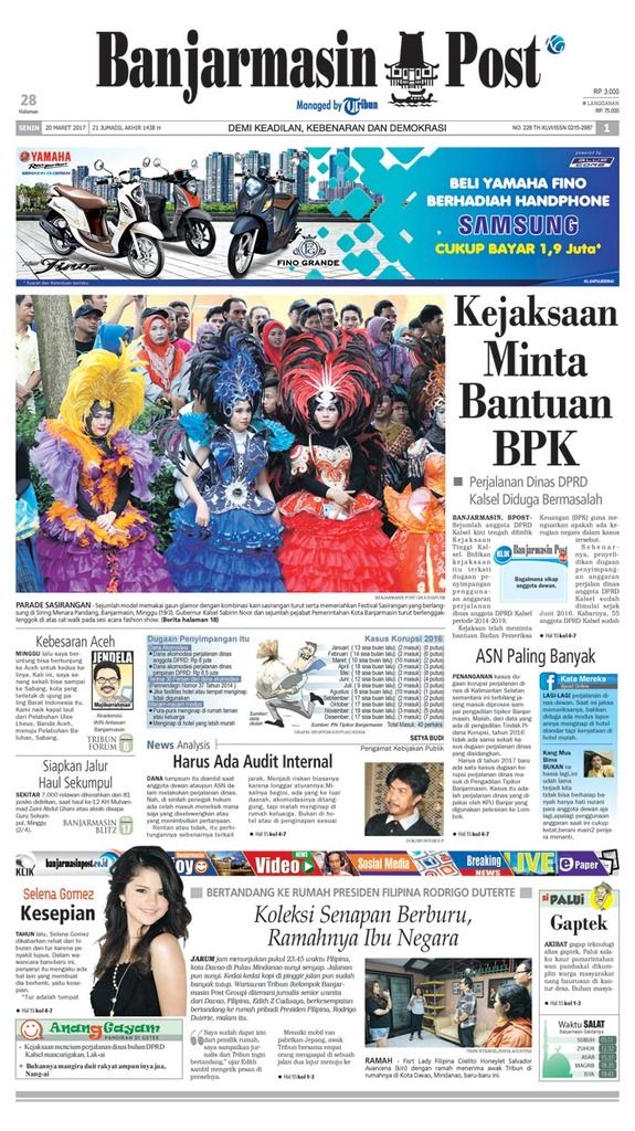 BPost edisi Senin (20/3/2017)
