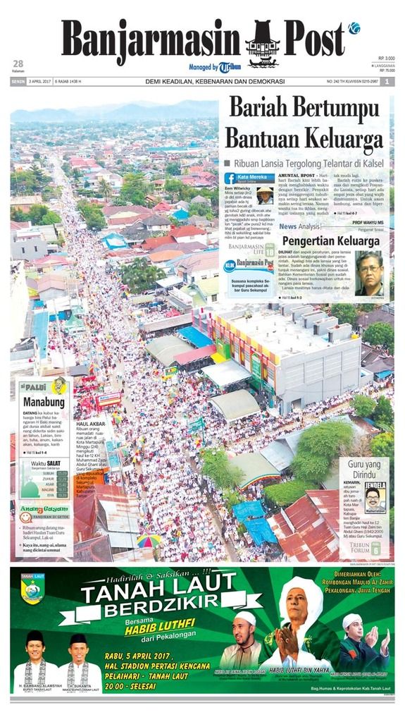 Bpost edisi Senin (3/4/2017)