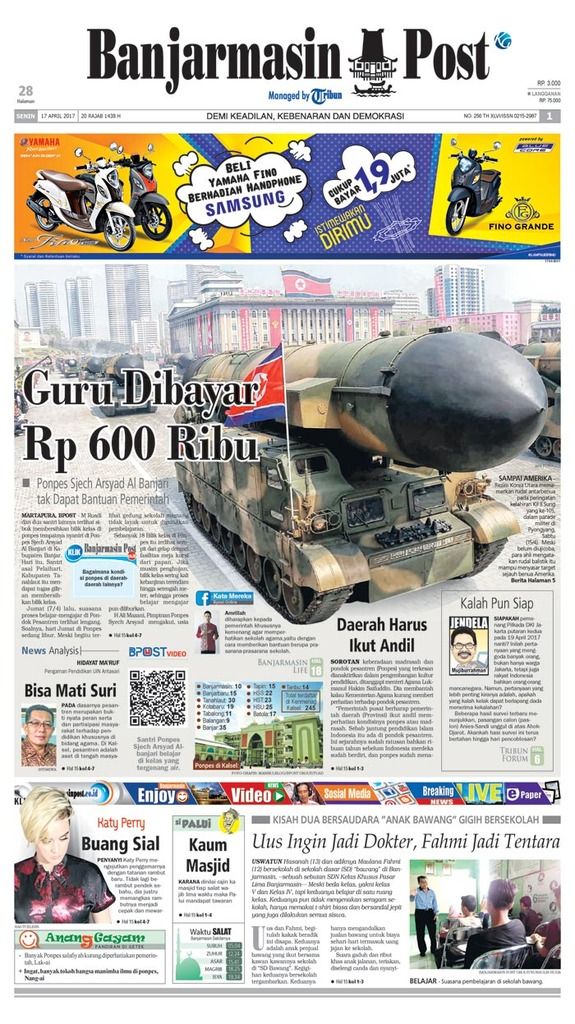 BPost edisi Senin (17/4/2017)