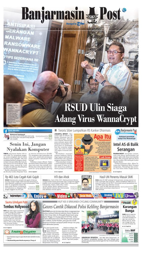BPost edisi Senin (15/5/2017)