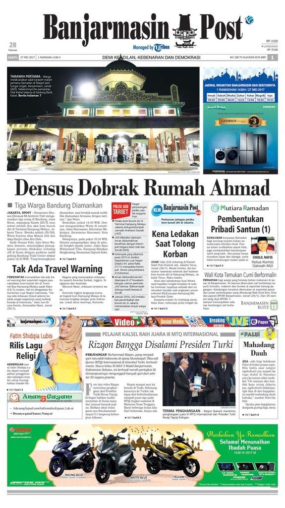 BPost edisi Sabtu (27/5/2017)
