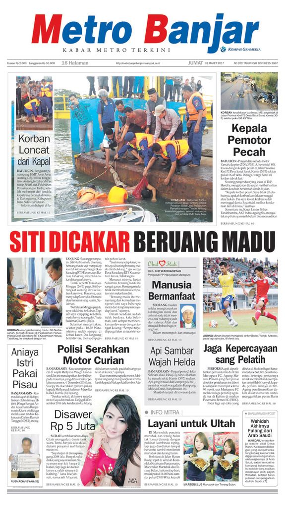 Metro Banjar edisi Jumat (31/3/2017)