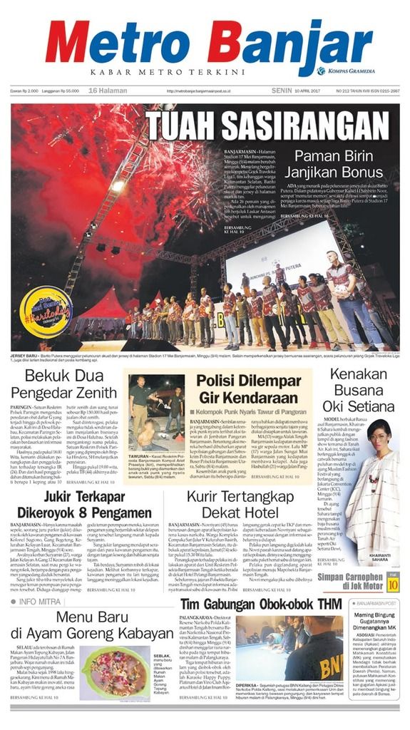 Metro Banjar edisi Senin (10/4/2017)