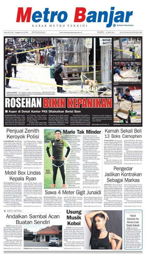 Metro Banjar edisi Rabu (12/4/2017)