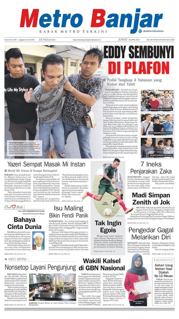 Metro Banjar edisi Jumat (28/4/2017)
