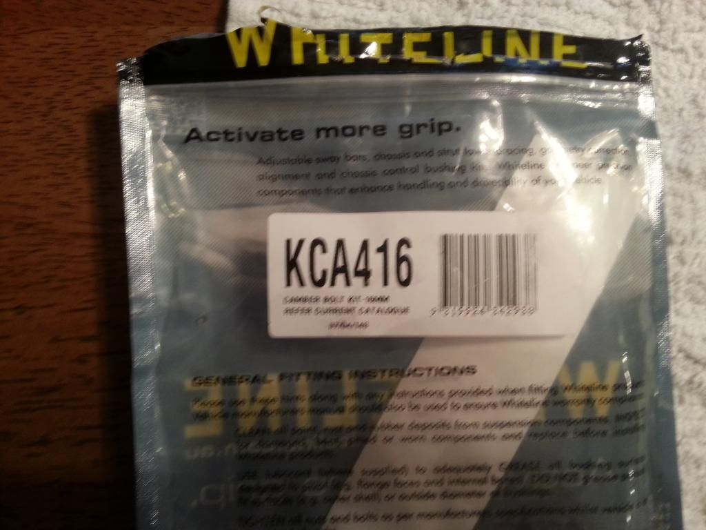 FS Whiteline Front Camber Bolt Kit Toyota GR86, 86, FRS and Subaru