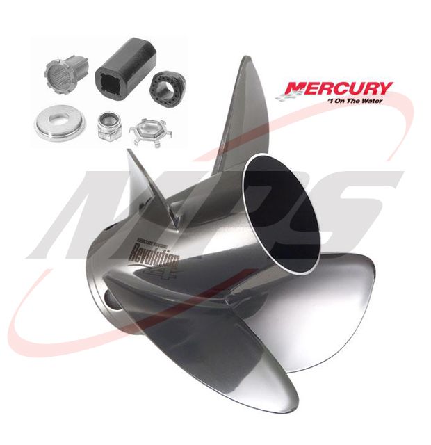 NEW Mercury OEM Revolution 4 Propeller 48857028A46 145/8 X 21 RH SS 4