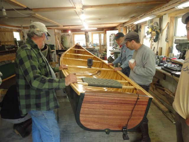 Grand Lakers, square back cedar canoes from eastern Maine 