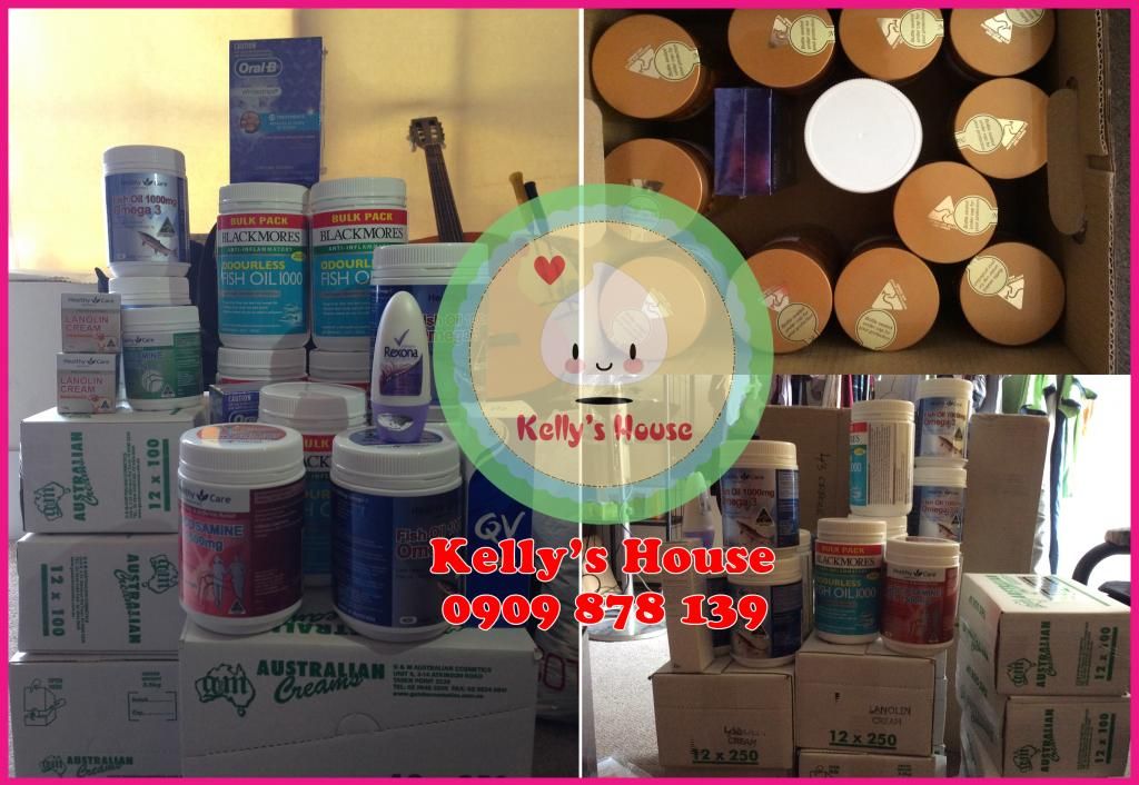 Hàng xách tay sữa ong chúa, miếng dán trắng răng, kem cừu lanolin, glucosamine,crest