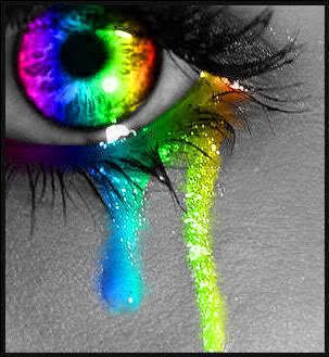 rainbow eyes crying