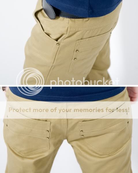 Mens Fashion Button Desgin Slim Casual Pants 5 Colors  