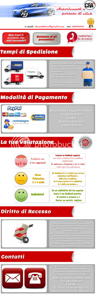 Inserzione Ebay CRA Ricambi